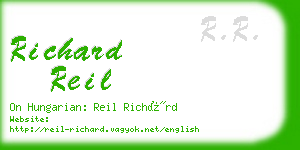 richard reil business card